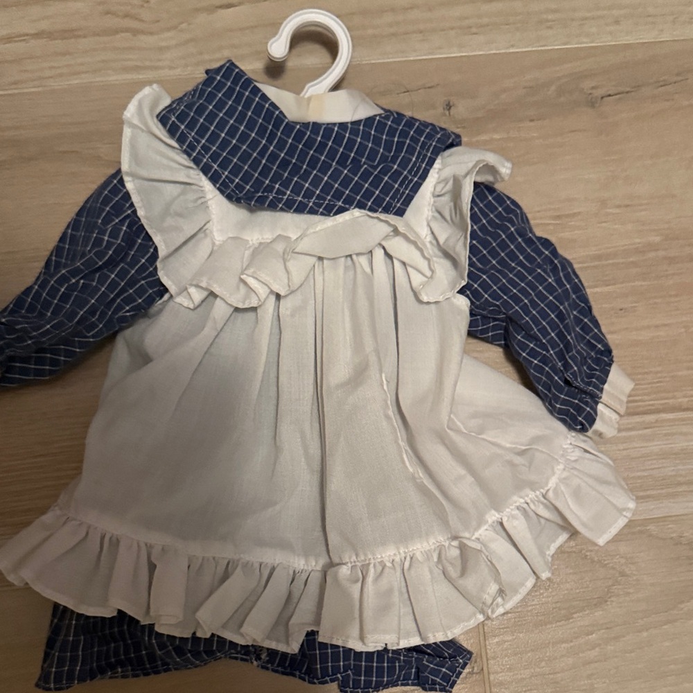 American Girl (Maybe Molly) dress and pinafore